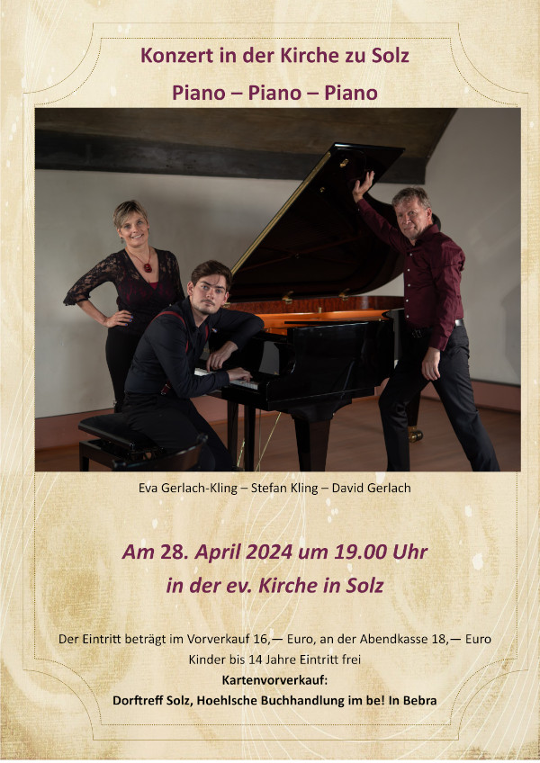 Plakat Konzert Piano